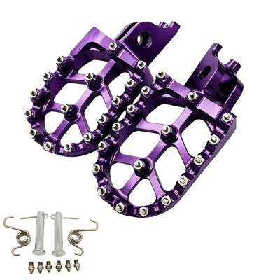 Cr/Crf125R/250R/250X/450X Kawasaki Kx250F/450F: Motorcycle pedals - purple