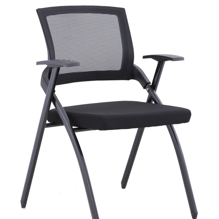 Folding Training Chair with Wheels, Conference Chair with Writing Board, Integrated Table and Chair for Meeting Room, Folding Chair, Training Chair