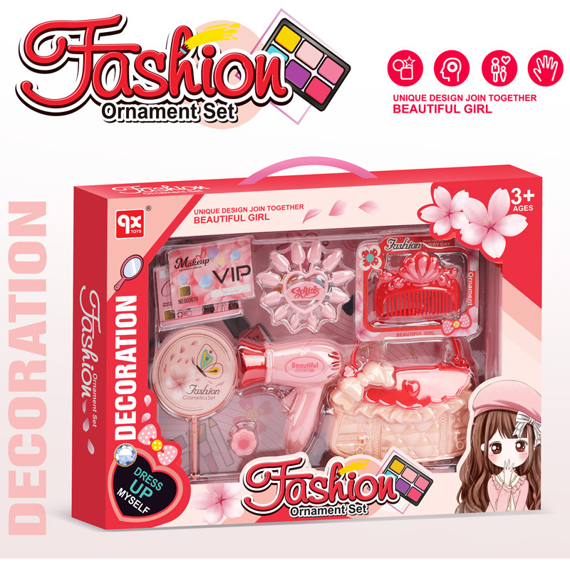 Fábrica al por mayor nueva exportación niñas accesorios de vestir manicura traje bolso jugar casa juguetes al por mayor