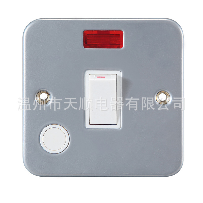 铁盒开关86型出中东1开2开3开20A45A墙壁开关 卡塔尔 阿联酋