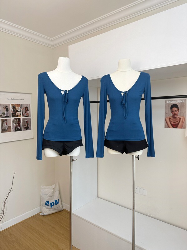 Blended long-sleeved shirt, skin-friendly and breathable top Blended long-sleeved shirt, skin-friendly and breathable top