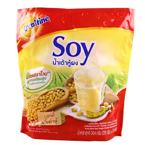 T Thailand imported Ovaltine SOY soy milk breakfast nutritious instant pure soy milk powder soy milk original flavor 364g