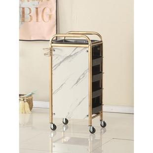 Beauty Salon Trolley Barber Shop Perm and Dyeing Tool Cart Hair Salon Hand Push Bar Cart Multi-Functional Tool Cabinet