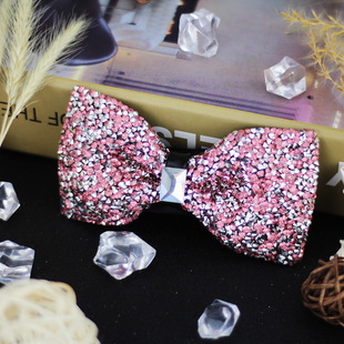 Casual Bow Tie Men's Gentleman All-match High-end Bow Best Man Groom Wedding Banquet Rhinestone Shiny Bow Tie