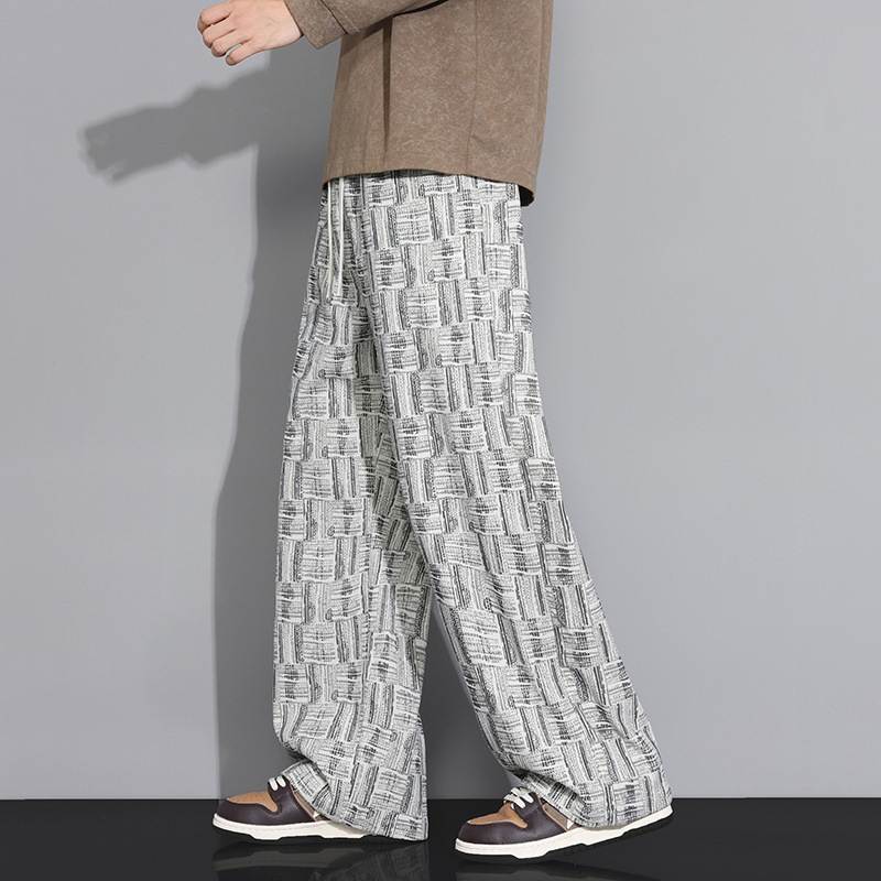 Straight Corduroy Pants Men's Autumn 2025 New American Style Sweatpants Spring and Autumn Loose Wide-Leg Casual Pants Men's Pants
