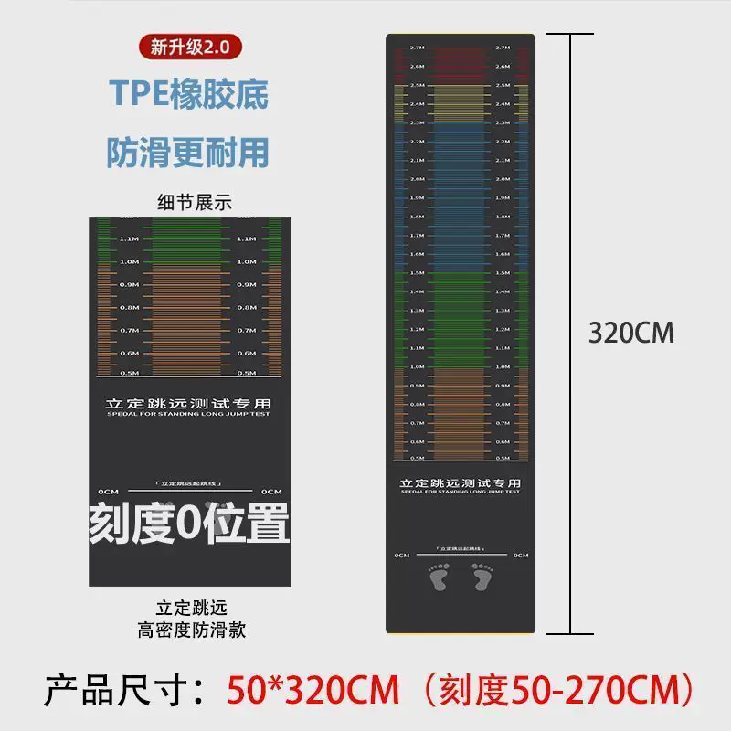 Non-slip carpet for home use, equipment for training, increased thickness