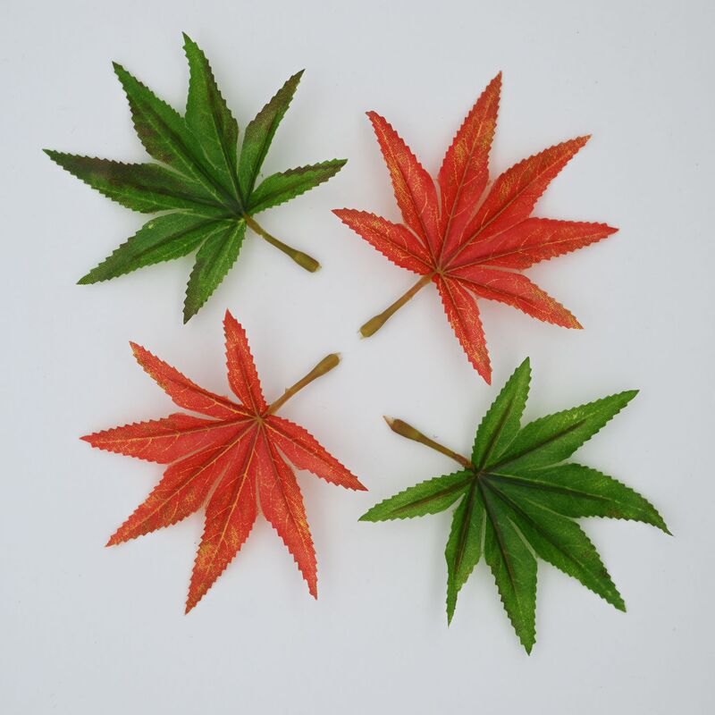 Artificial Rubberized Maple Leaves Suitable for Autumn Scene Decoration, Floral Materials, Simulated Leaves, Green Plant Accessories Artificial Rubberized Maple Leaves Suitable for Autumn Scene Decoration, Floral Materials, Simulated Leaves, Green Plant Accessories