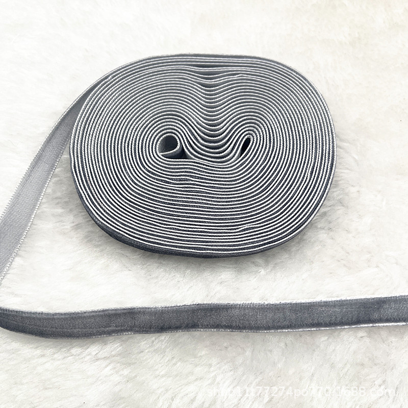 Fabricantes al por mayor 1CM hechos a mano embalaje de regalos de cinta de lana unilateral cinta de cebolla cinta de terciopelo decoración DIY