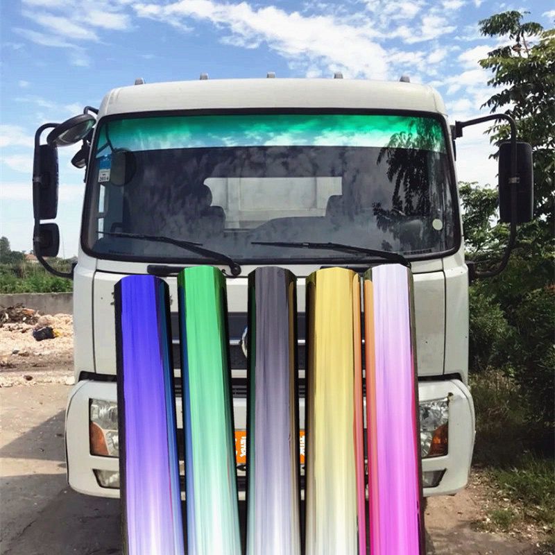 Automotive External Sunshade Film for Export, VLT Windshield Tinting Film, Color-Changing Film, Sparkling Windshield Film for Trucks