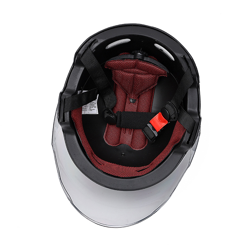 Cascos de automóviles eléctricos certificados 3c cascos de montar para mujeres y hombres cuatro estaciones cascos de protección solar universales de verano con batería de automóviles medio casco