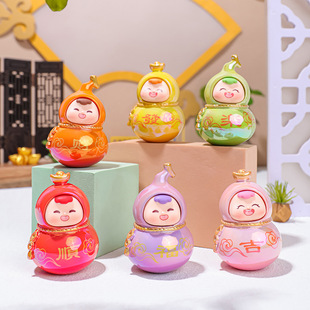 Cute Little Fuxi Little Gourd Decoration Creative Office Desktop Decoration Gift Plating Doll Temple Accompanying Ceremony