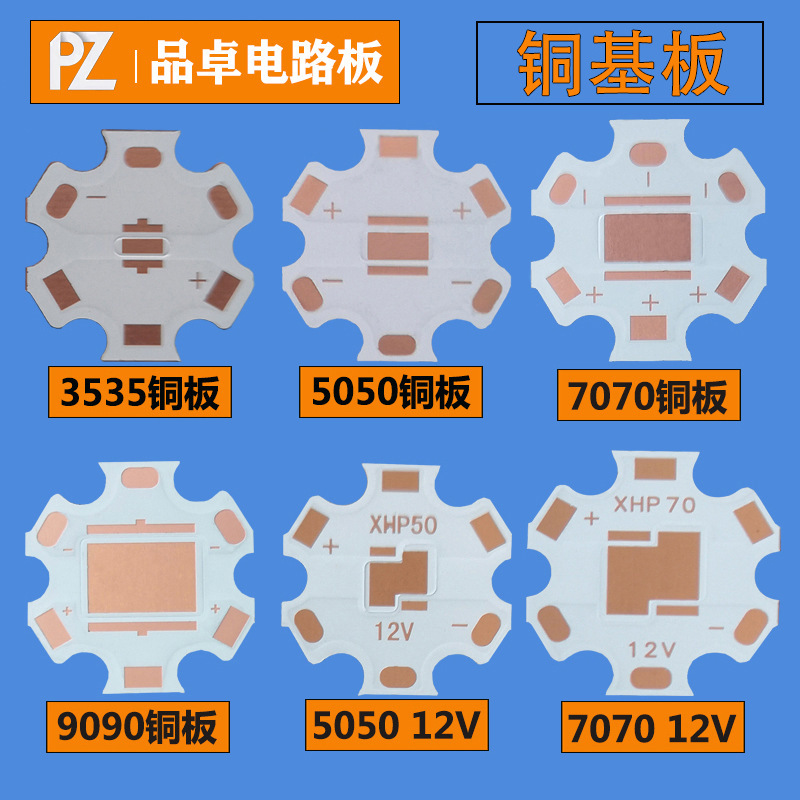 1.5 厚さ 20 ミリメートル熱電分離銅基板 CREE 六角プレート PCB ヒートシンク懐中電灯 LED 銅板ニッケルメッキ|undefined