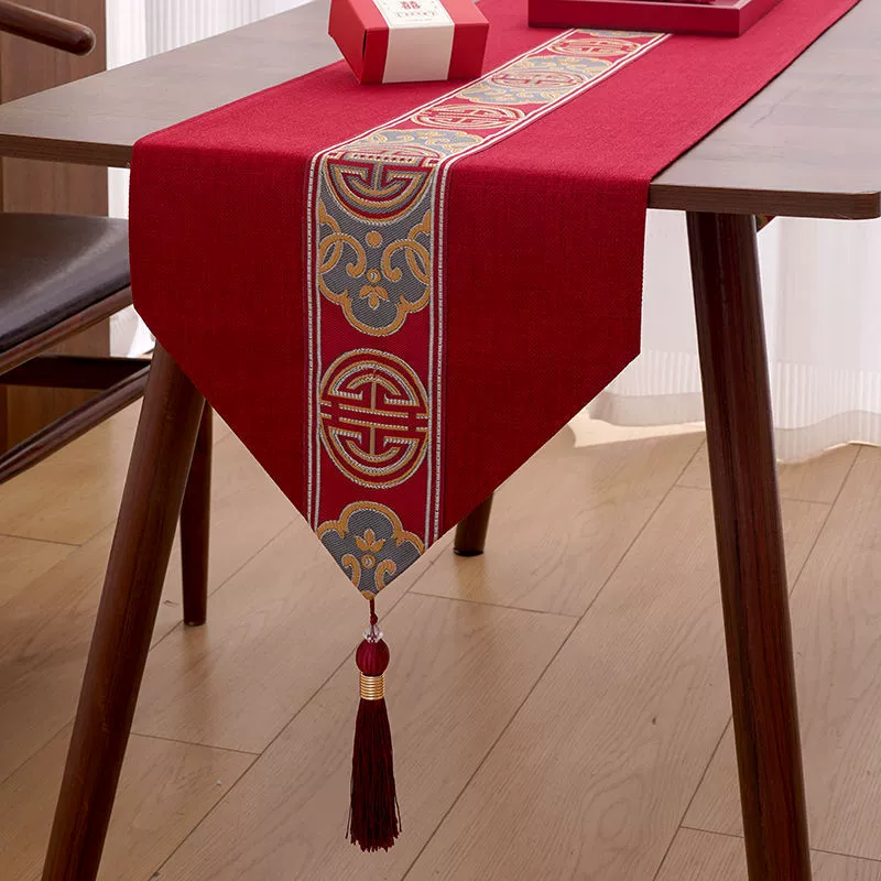Wedding table flag red new Chinese -style decorative coffee table table TV cabinet
