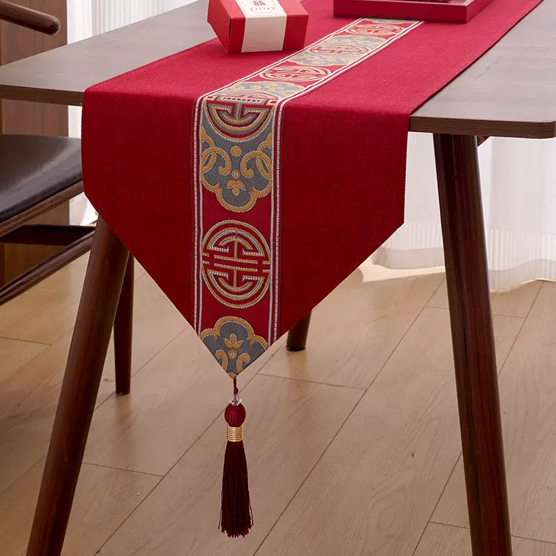 Wedding table flag red new Chinese -style decorative coffee table table TV cabinet