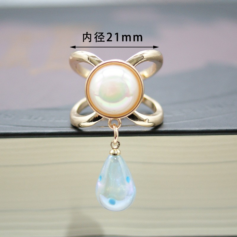 Corea del Sur multi-funcional bufanda hebilla de alta calidad perla moda nueva Camelia windbreaker cinturón hebilla de alta gama joyería al por mayor