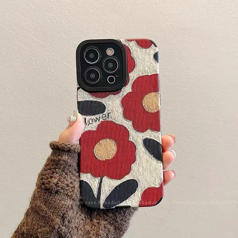 Advanced sense retro cártamo para cadena iphone16ProMax 14 Apple 15 funda para teléfono móvil 13 mujer 16 simple