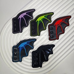 新しい悪魔のコウモリの羽の衣装、吸血鬼のパーソナライズされたアクセサリー、靴の花、靴のバックルアクセサリー、コウモリの羽の靴の装飾