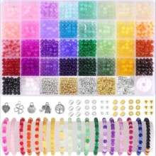 6mm34ɫ�羳����1435pcs��������ϰ���װDIY��ƷŮͯ�ֹ��׺�