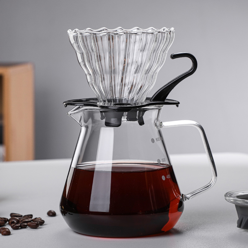 Factory hand coffee suit glass coffee filter cup drip pot coffee filter coffee hand coffee pot