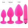 Foreign trade sex silicone anal plunder combination 4 sets of 10 frequency anal vibrator sex toy anal masturbation factories