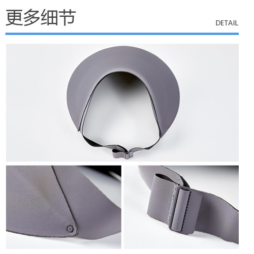 Seamless sun protection hat for women with wide brim and integrated sun hat for men with anti-UV UPF50+ empty top hat