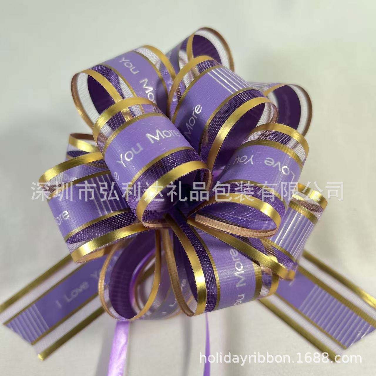 Flor de nieve de mano de cinta de color de flor de la decoración de la caja de regalo del día de San Valentín de boda manija decoración de arco