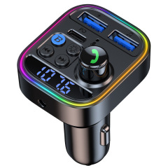 新品t18車載mp3プレーヤー多機能ブルートゥースレシーバー自動車uディスクロスレス音楽fmトランスミッター