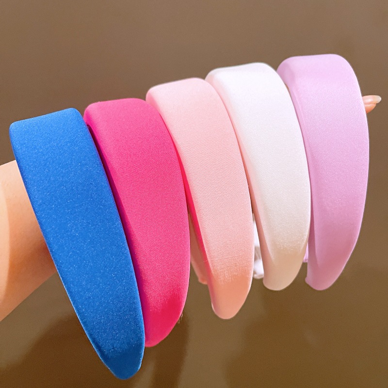 Candy-colored Sponge Wide-brim Headband Wholesale Nihaojewelry display picture 10