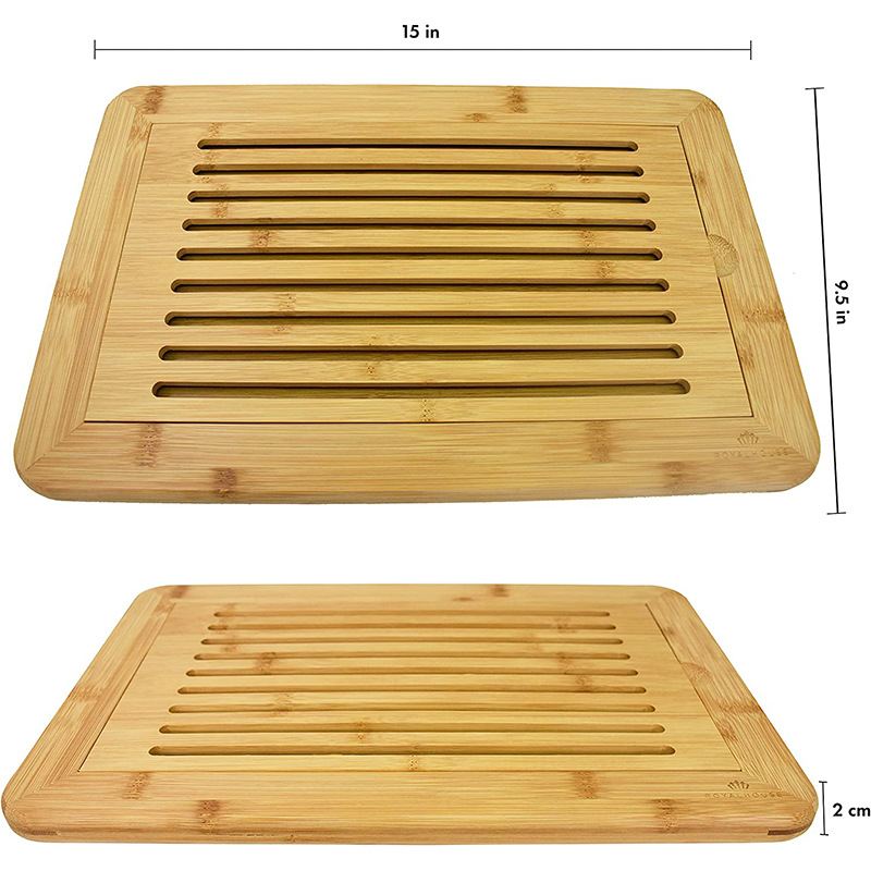 Tabla de cortar de bambú tabla de cortar de cocina tabla de cortar de pan bandeja de tabla de cortar porosa