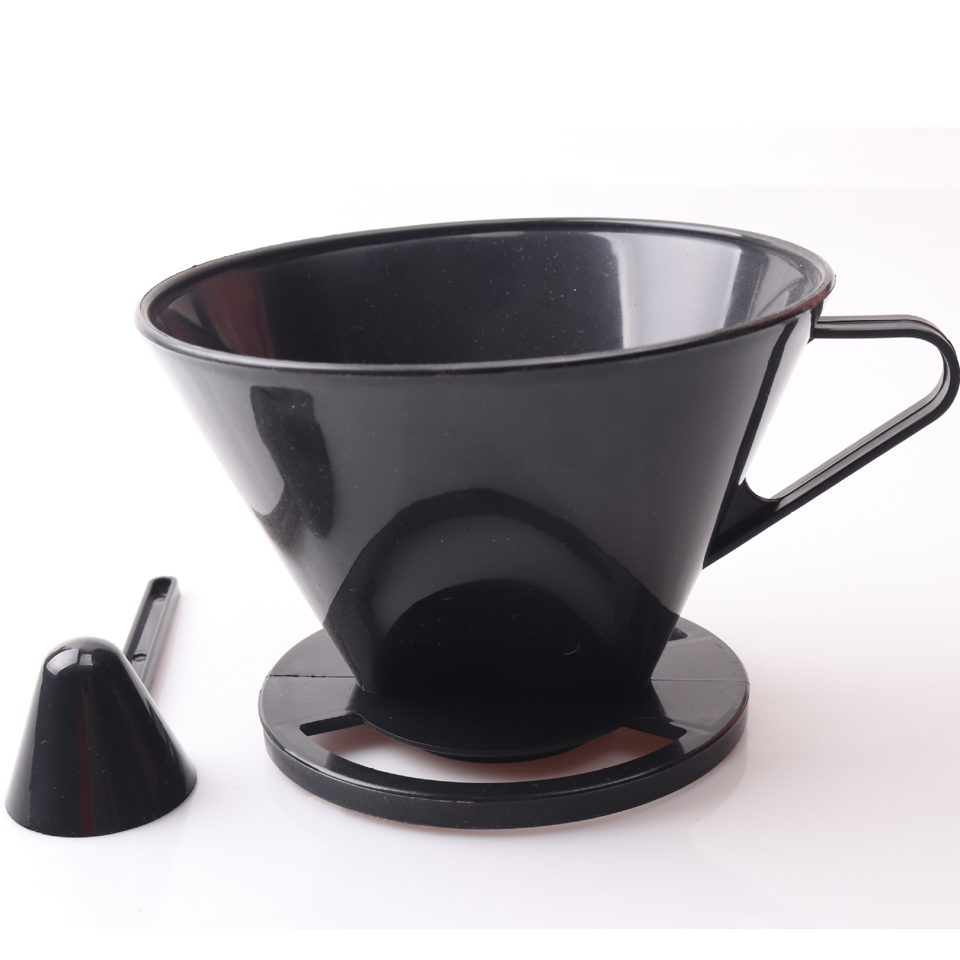 Taza de filtro de plástico cónico en forma de abanico para el hogar, jarra de café, filtro de goteo, taza de filtro de café de mano, filtro de café