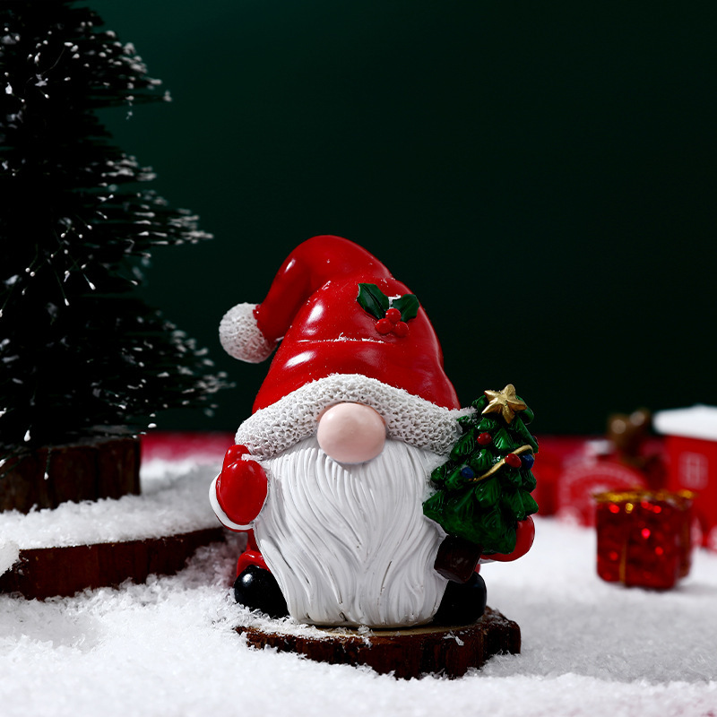 クリスマスのサンタクロースは装飾シーンのアイデアを飾っています。|undefined