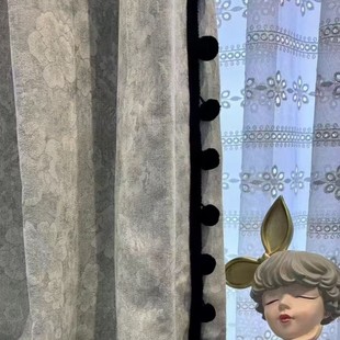 Shaoxing Curtains Are Highly Recommended by Xiaohongshu, Accessible Luxury Blackout Curtains for Living Room, Bedroom, Study, Whole House, High-End Monet Garden