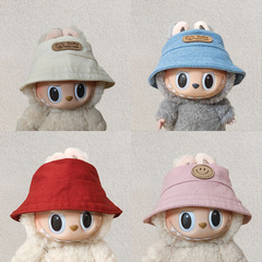 Labubu 人形マカロンカラー漁師帽子シンプルなインスタイルニット帽子トレンディなフィギュア装飾アクセサリー