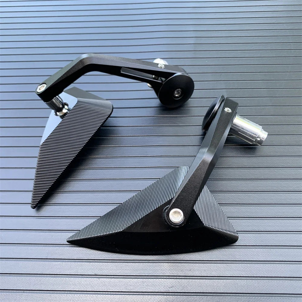 22mm Universal Motorcycle Rearview Mirror Blue Glass Scooter Handlebar End Mirror