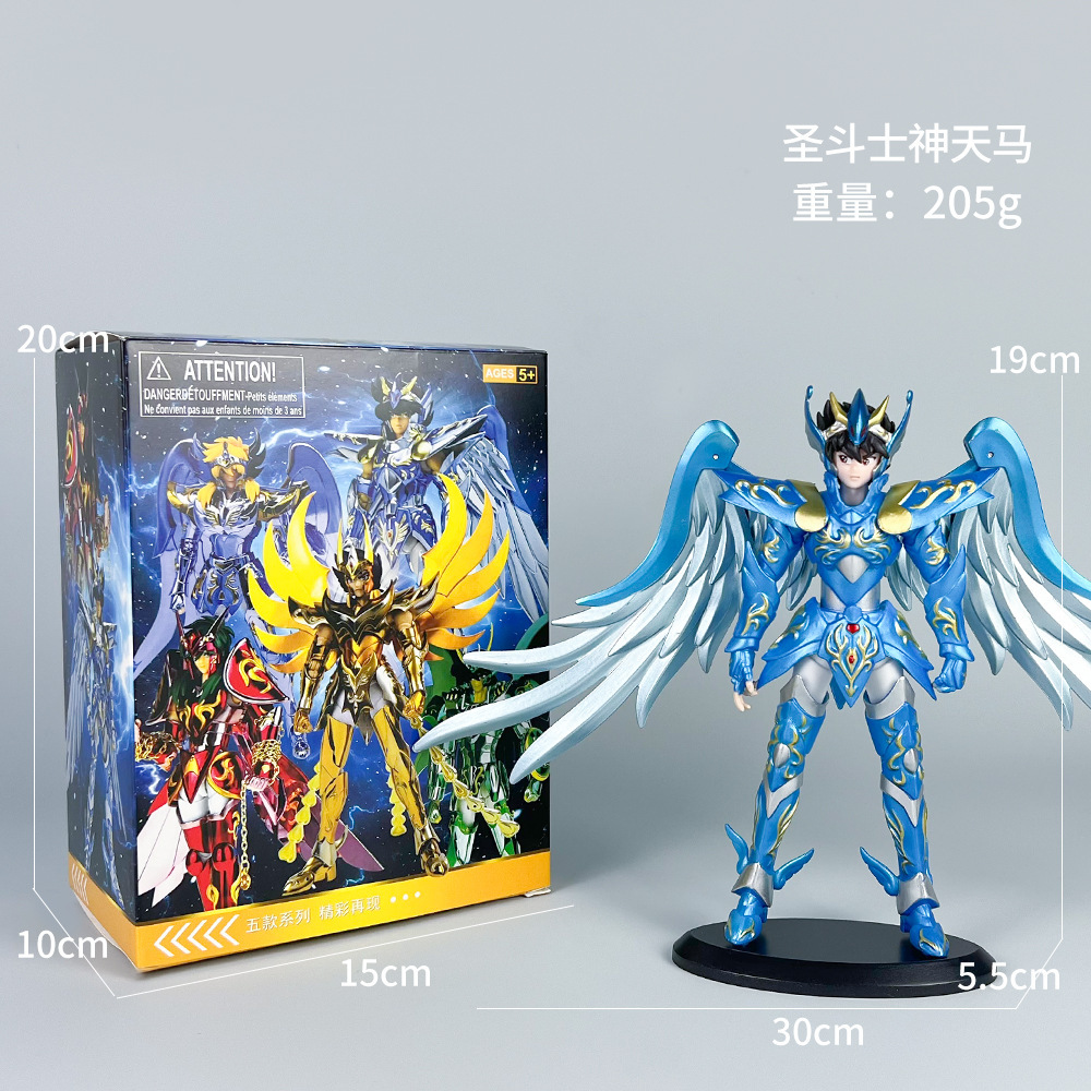 Anime Fighter sagrado Seiya White Bird Phoenix Tianlong Tianma Fairy Modelo de decoración de escritorio Periférico al por mayor