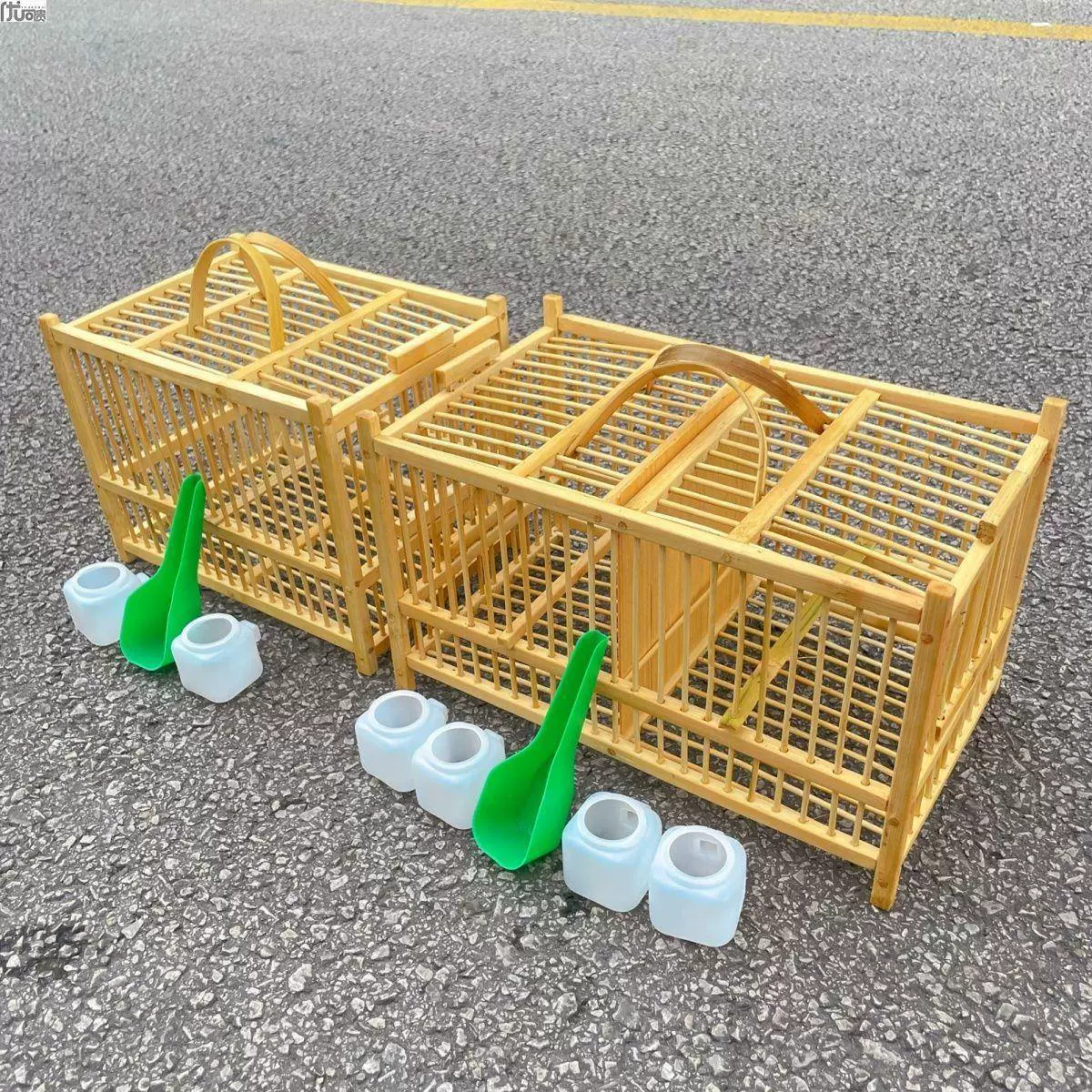 Защищенная от насекомых клетка для птиц с двумя отделениями для садовых птиц, полностью вышитая клетка, маслостойкая и устойчивая к плесени клетка для птиц, конопляный материал, воробей, соя, одно отделение