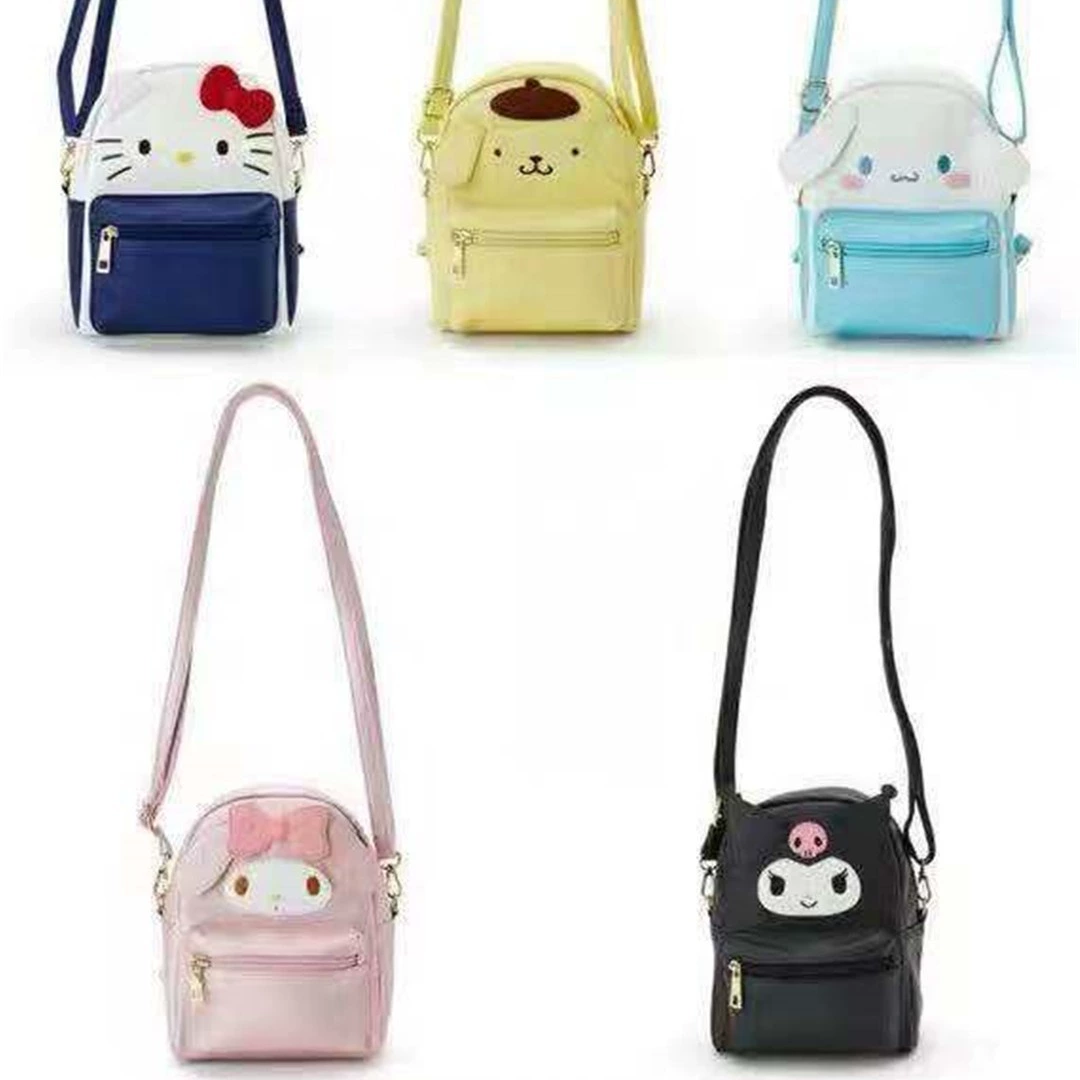 Новый мультяшный полиуретановый многофункциональный рюкзак двойного назначения, маленький мини-школьный рюкзак, женский стиль Instagram, милый