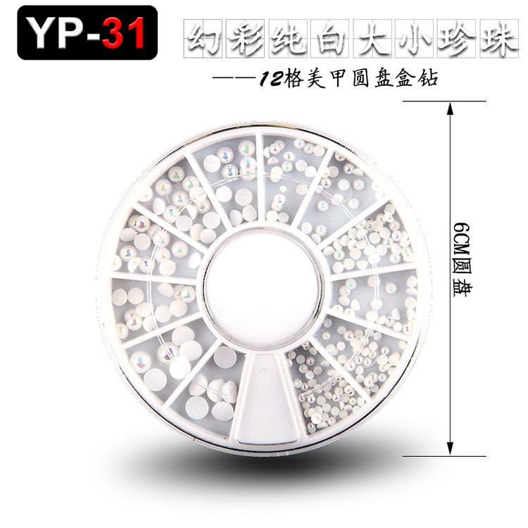 Accesorios para decoración de uñas con forma especial, diamantes de imitación de resina, tachuelas metálicas iridiscentes, caja de diamantes de imitación mixtos de 12 compartimentos, fabricante de materiales con forma especial, venta al por mayor