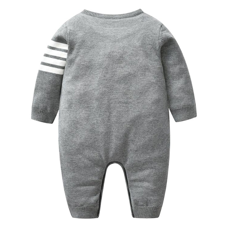 2023 otoño nuevo casual de los muchachos punto lana mameluco bebé Caballero mono