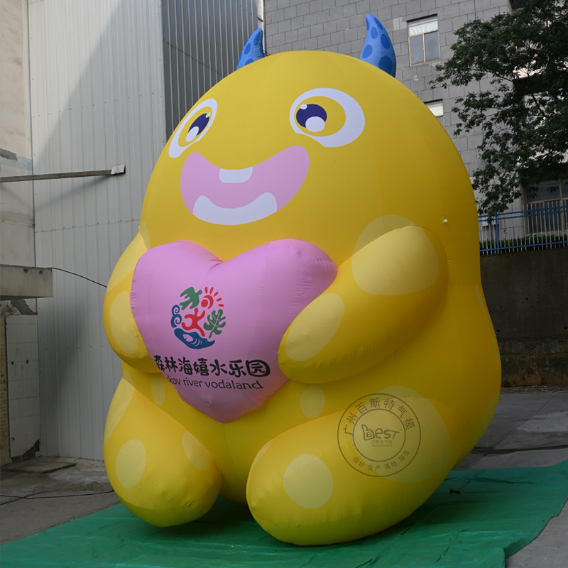 充气怪兽卡通气模商场景区广告充气美陈气模活动花朵模型大型巨型