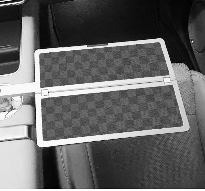 Ideal for Use in Cars Like Weilai, Xiaopeng, and Xiaomi, Floating Small Table Tray, Dining Tray, Small Round Table, Tea Tray, Office Computer Desk