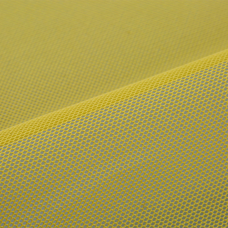 现货批发K056针织网眼布 运动帽网类布料透气涤纶网眼布厂家供应