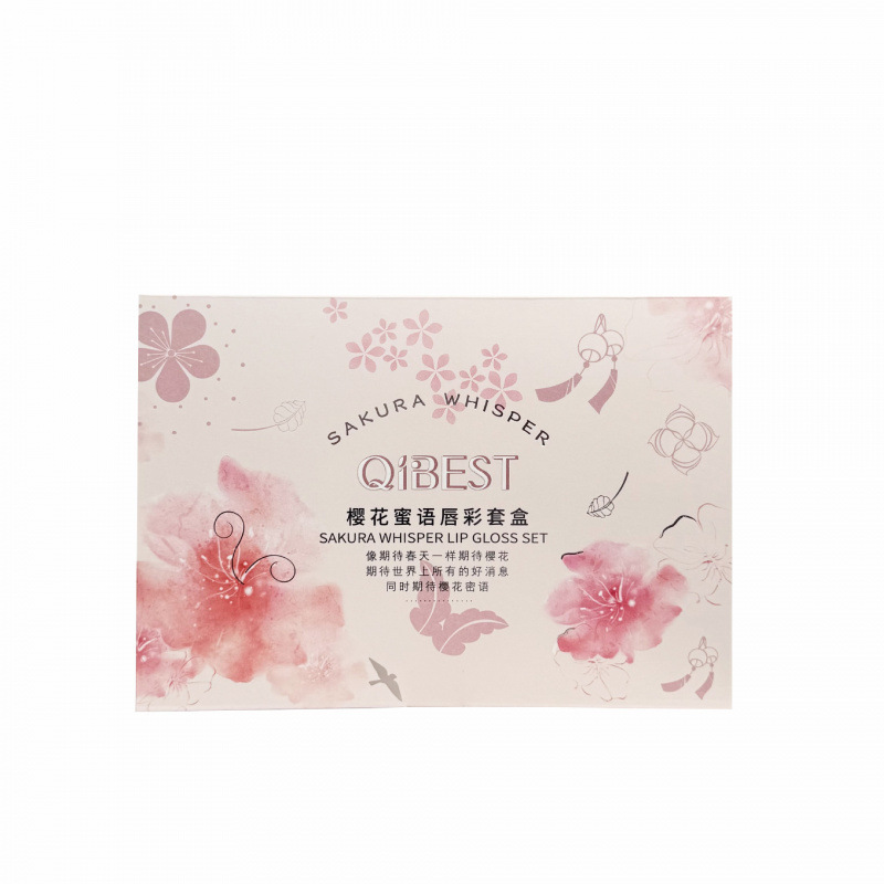 QIBEST nuevo producto Sakura Mel Boxes Lipstick