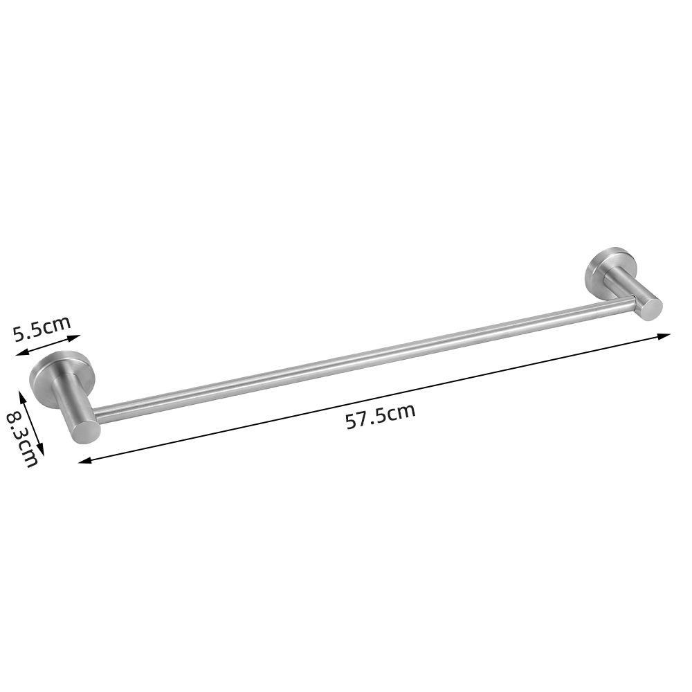 Baño colgante conjunto de acero inoxidable seis piezas toallas toallas barra toallas toallas toallas un gancho anillo conjunto colgante de pared