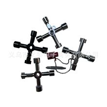 電控櫃車電梯十字鑰匙扳手水表閥門鑰匙內三角扳手五金工具四合一