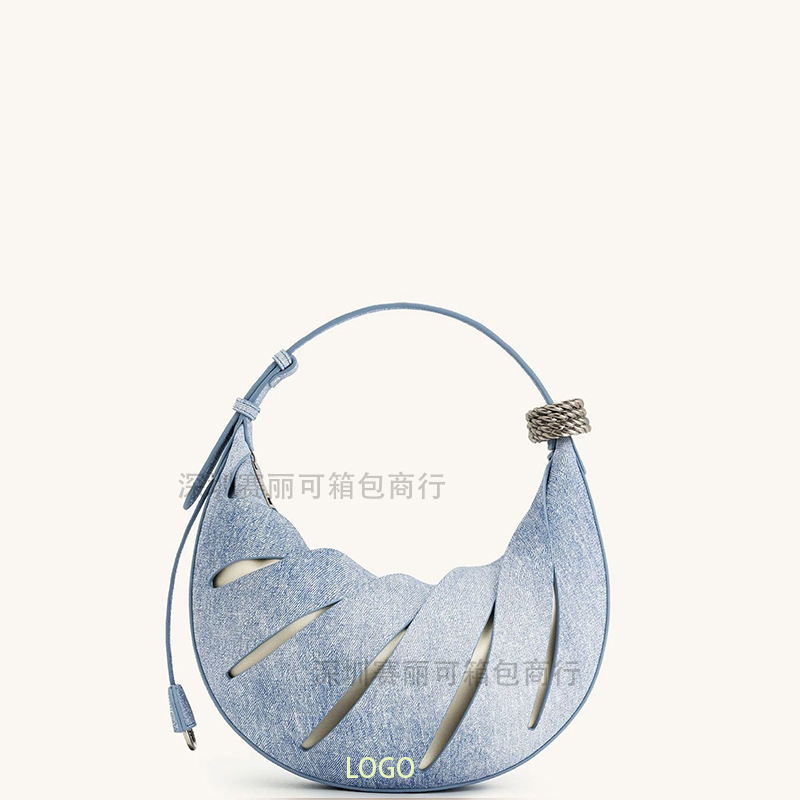 跨境JW腋下饺子包女斜痕新月包女2025新款小众设计包高级感挂件包|undefined