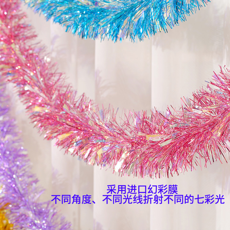 Barra de colores navideños, barra de flores de lana, decoración de ambiente de jardín de infantes escolar, accesorios de fiesta, decoración de árboles de Navidad, personalización