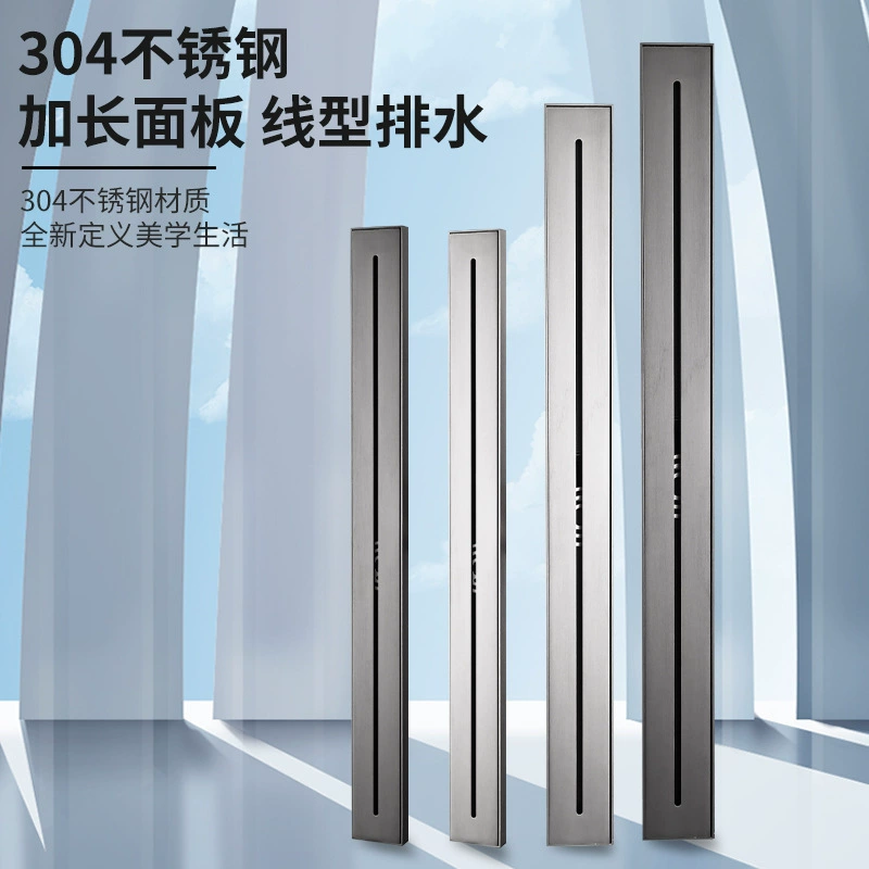 Линейный длинный слив Liya, дезодорант с большим потоком, ванная комната, душ, отель, нержавеющая сталь 304, невидимый слив для пола