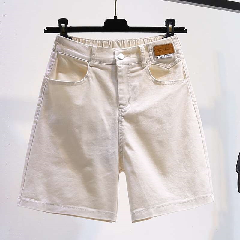 Denim Shorts for Women 2026 Summer New High-Waisted Elastic Slimming Loose Wide-Leg Straight Cargo Shorts Denim Shorts for Women 2026 Summer New High-Waisted Elastic Slimming Loose Wide-Leg Straight Cargo Shorts