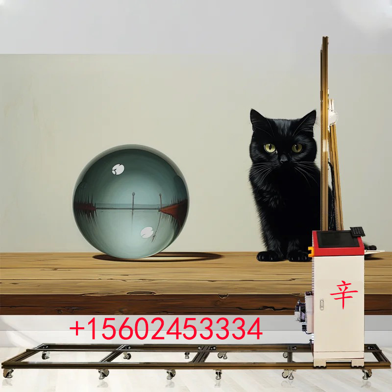 高清3D墙面墙体彩绘打印机户外围墙党宣文化广告喷绘机绘画机器人